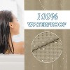 LunaLulinlk No Hook Fabric Shower Curtain with Snap Lining - 2 of 4