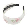 Unique Bargains Fresh Flowers Wide Headband White 1 Pc - 4 of 4