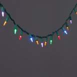 100ct LED Super Bright Mini Christmas String Lights Multicolor with Green Wire - Wondershop™