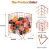 Unique Bargains Metal Large Capacity Rust-proof Elegant Coffee Holder Basket 2 Pcs - 2 of 3