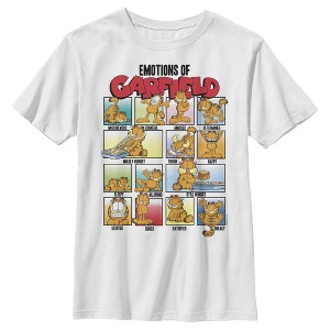 Boy's Garfield Colorful Emotions of Garfield T-Shirt - 1 of 4