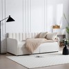 Upholstered Daybed With 2 Drawers, Twin Velvet Daybed With Ribbed Tufted Backrest, Modern Space Saving Sofa Bed For Bedroom Living Room, Easy Assembly - 2 of 4