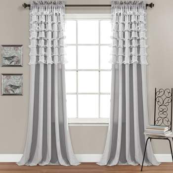 Set of 2 Avery Light Filtering Window Curtain Panels - Lush Décor
