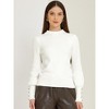 Allegra K Women's High Neck Long Sleeve Ribbed Stretch Winter Pullover Knit Sweater Top - 2 of 4