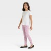 Girls' Halloween Leggings - Cat & Jack™ Purple - 3 of 3