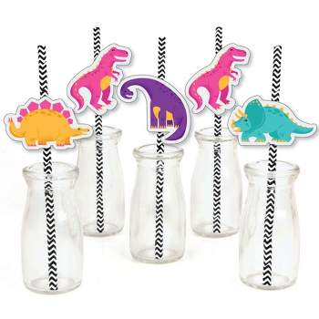 86Pcs Pink Dinosaur Party Favors for Girls,Happy Dino Party Favors