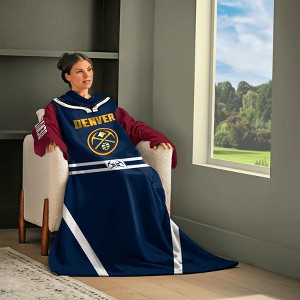 Snuggie Denver Nuggets  The Original Wearable Blanket with Sleeves & Pockets | Super Soft Fleece | As Seen on TV | Officially Licensed NBA Gear - 1 of 4