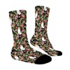 Beagle Hawaiian Florals Women Printed Crew Socks Funny Funky Socks Soft Polyester Novelty Gifts for Artists Men - 3 of 4