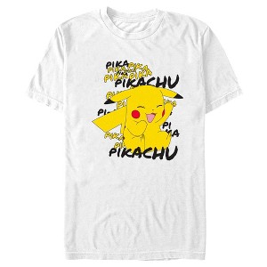 Men's Pokemon Pikachu Laughing T-Shirt - 1 of 4