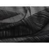 Olivia Gray Erica Doily Stripe Grommet Panel Pair - 54x90", Black - 4 of 4