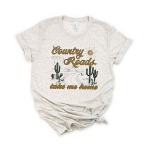 Simply Sage Market Women's Country Roads Desert Short Sleeve Tee - 1 of 2