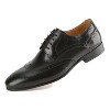 Gino Vitale | Men's Handcrafted Genuine Leather Brogue Wingtip Medallion Dress Shoe - 2 of 4