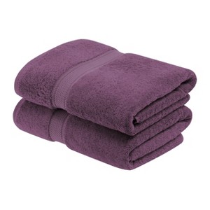 Luxury Cotton Heavyweight Ultra-Plush Bath Towel Set of 2 by Blue Nile Mills - 1 of 4