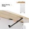 NicBex 39Inch Rolling Kitchen Island with Drop Leaf,Divider and Internal Storage Rack,Kitchen Cart with Spacious Drawer - 4 of 4