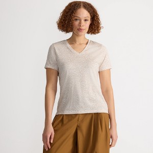 Lands' End Women's Relaxed Supima Cotton T-Shirt - 1 of 4