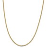 Black Bow Jewelry 2.3mm 14k Yellow Gold Beveled Solid Curb Chain Necklace - 3 of 4