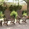 vidaXL Patio Adirondack Chairs 2 pcs Solid Wood Fir - 3 of 4