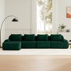 146'' Flannelette L-Shaped Modular Sectional Sofa with Movable Ottoman, Boneless Design, and Deep Seat - 2 of 4