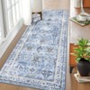 COZONY Washable Vintage Oriental Area Rug with Non-Slip Backing, Low Pile Soft Carpet for Living Room and Bedroom - 4 of 4