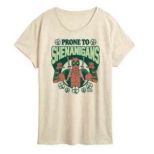 Women's - Marvel - St. Patrick's Day Prone To Shenanigans Short Sleeve Graphic T-Shirt - 1 of 3