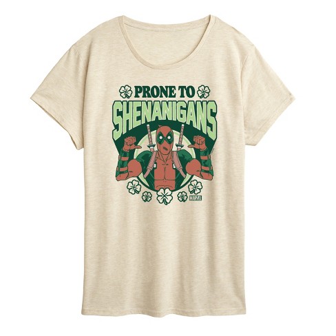 Women's - Marvel - St. Patrick's Day Prone To Shenanigans Short Sleeve Graphic T-Shirt - image 1 of 3