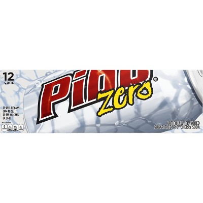 Pibb Zero Sugar Free Cherry Flavored Soda- 12pk/12 fl oz Cans
