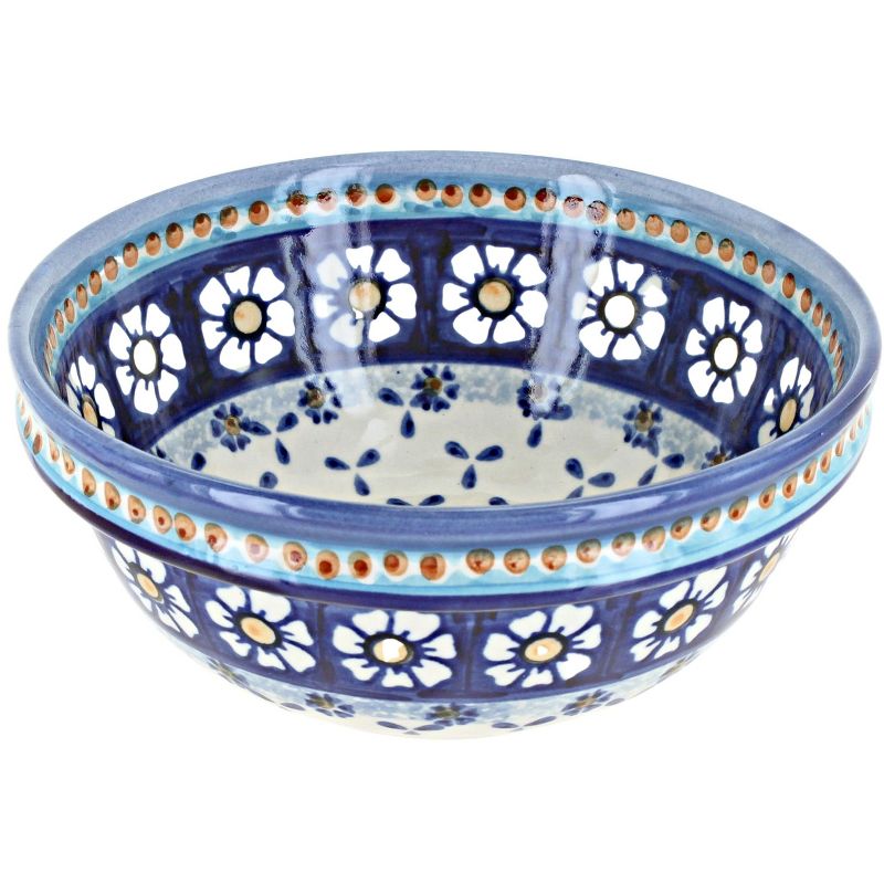 Blue Rose Polish Pottery 257 Wiza Cereal/Soup Bowl, 1 of 2