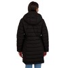 Women's Winter 3/4 Stretch Packable Puffer Coat - S.E.B. By SEBBY - 2 of 4