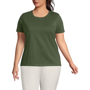Lands' End Women's Relaxed Supima Cotton T-Shirt - 1 of 3
