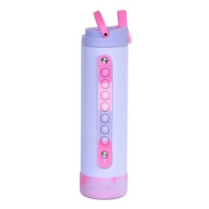 Elemental® Iconic Pop Stainless Steel Fidget Water Bottle with Flip-open Sports Cap - 1 of 4