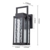 LLHZSY 14 1/2" Modern LED Outdoor Wall Light Fixture with Clear Glass for Post Exterior House Porch Yard Patio - 3 of 4