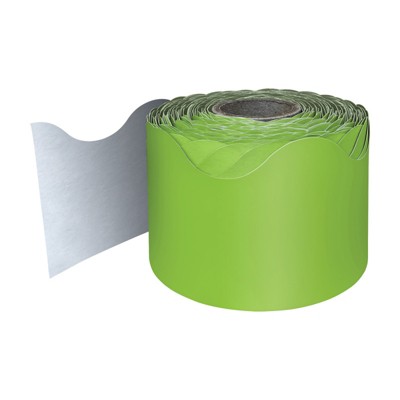 Carson Dellosa Education Lime Rolled Scalloped Border, 65 Feet (Pack of 2)