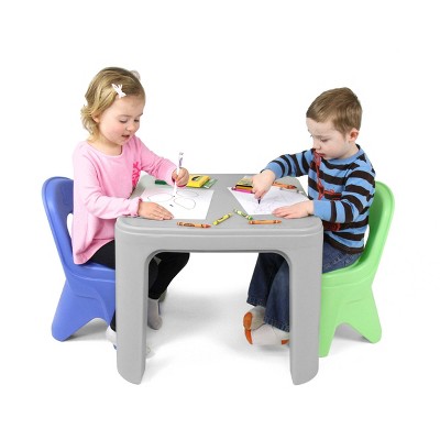Simplay3 Durable Plastic Kids Play Table and Chair Set