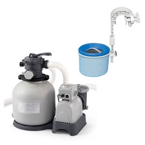 Intex Krystal Clear 3000 GPH Above Ground Pool Sand Filter Pump and Wall Skimmer - 1 of 4
