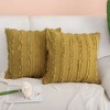 PiccoCasa Bohemia Striped Cotton Linen Tassels Throw Pillow Covers 2 Pcs - 2 of 4