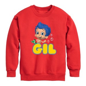 Boys' - Bubble Guppies - Gil Graphic Long Sleeve Fleece Sweatshirt - 1 of 4