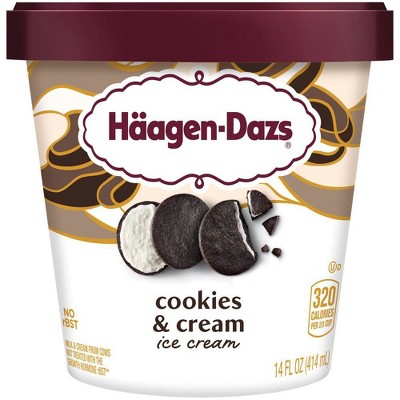 Haagen-Dazs Cookies & Cream Ice Cream - 14oz