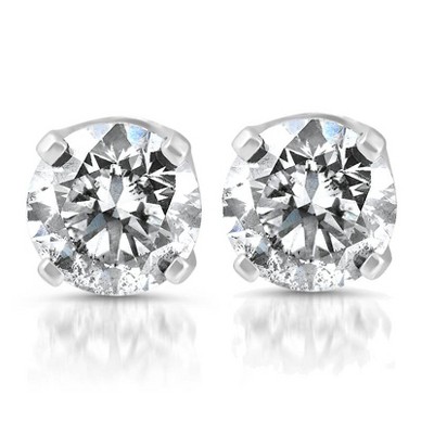 Pompeii3 1/4ct Diamond Stud Earrings 14K White Gold
