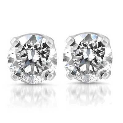 Pompeii3 1/5ct Diamond Studs 14K White Gold