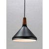 Maxim Lighting Nordic 1 - Light Pendant in  Walnut/Black - 4 of 4