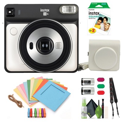 Fujifilm Instax Square SQ6 - Instant Film Camera Pearl White - (20  Exposures)