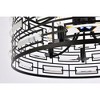 Elegant Lighting Kennedy 5 - Light Pendant in  Black - 4 of 4