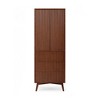 Tremolo Modern Boho Linen Storage Cabinet with Solid Wood & Contemporary Fluted Fronts - Teamson Home - 2 of 4