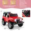 Costway 12V Licensed Toyota FJ40 RC 2 Seater Ride On Truck Car w/ Laser Light & Music RC w/ Laser Light & Music - 4 of 4