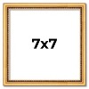 PosterPalooza | Square Classic Modern Gold Picture Frame - UV Acrylic, Foam Board Backing, Hanging Hardware - 2 of 4