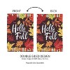 Evergreen Plaid Hello Fall Garden Textured Suede Garden Suede Flag 12.5 x 18 Inches Indoor Outdoor Decor - 3 of 4