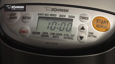 Compact Stainless Steel Electric Rice Cooker with LCD Display