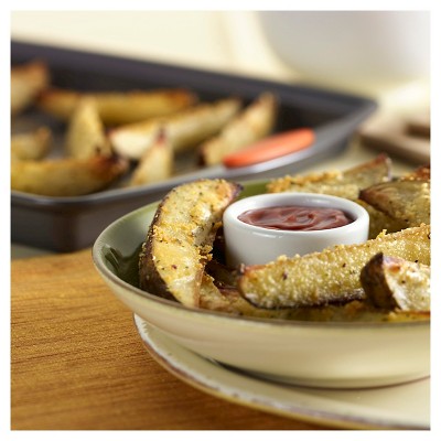 Gray Carbon Steel Non-stick 3-Piece Baking Sheet Pan Set