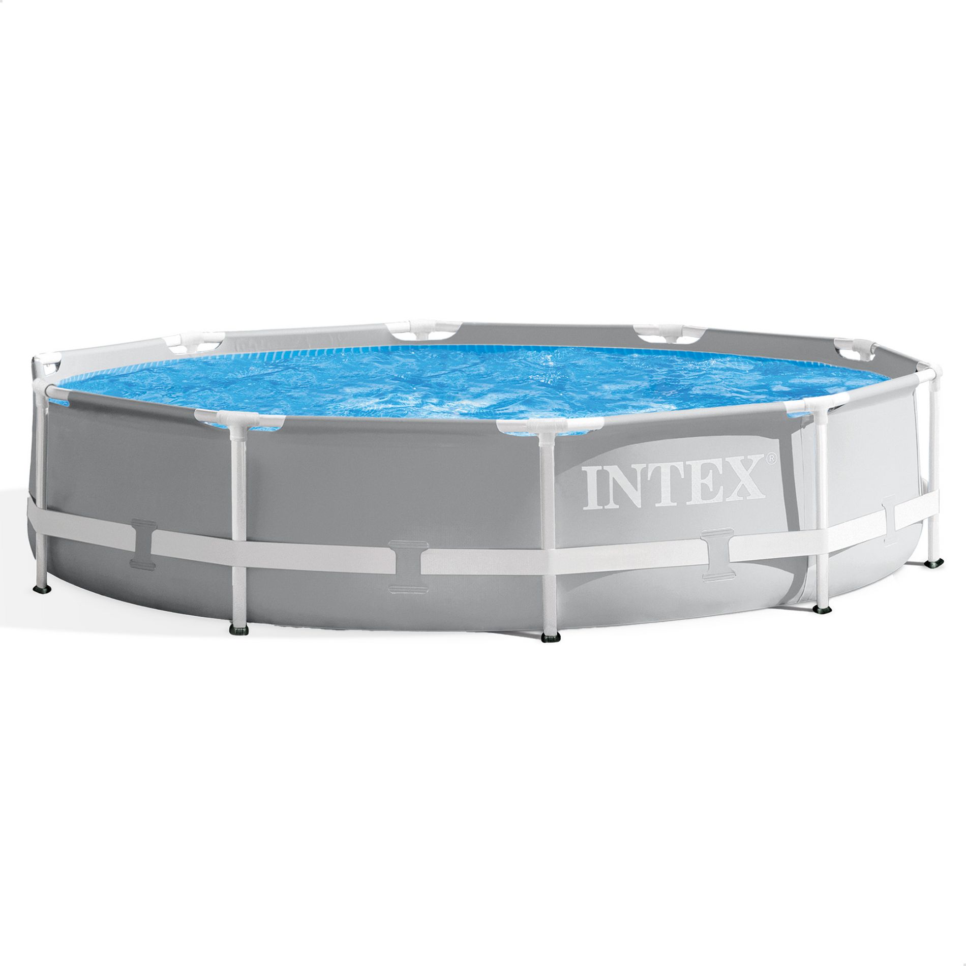 INTEX 26700EH Prism Frame Premium Above Ground Swimming Pool: 10ft x 30in – Puncture Resistant – Rust Resistant – Easy Set – 1185 Gallon Capacity