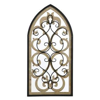 Traditional Wood and Metal Wall Sculpture Brown - StyleCraft